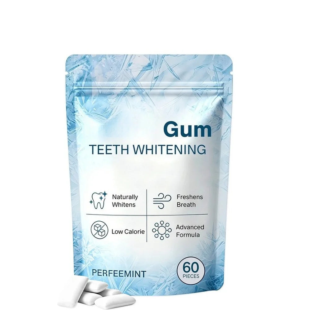 SmileRevive™ | Nano-Hydroxyapatite Whitening & Enamel Care Gum – 60 Pieces
