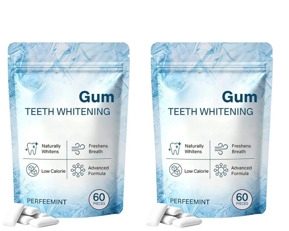 SmileRevive™ | Nano-Hydroxyapatite Whitening & Enamel Care Gum – 60 Pieces